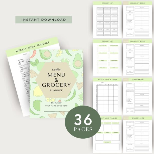 Weekly Menu & Grocery Planner - Image 3